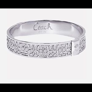 Coach Signature Silver Bangle